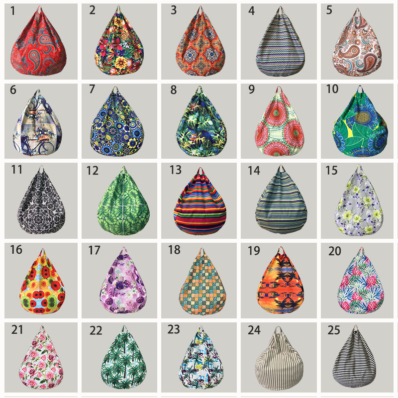 彩色印花内外套不含颗粒户外防水简约休闲豆袋懒人沙发椅表情城市,淘宝优惠券,粉丝福利购,淘宝优惠卷