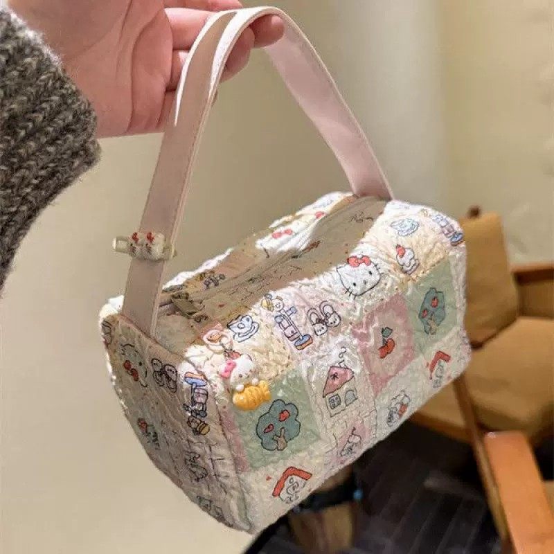 2025新款卡通猫咪便捷化妆洗漱包外出旅行收纳包大容量立体手提包,淘宝优惠券,粉丝福利购,淘宝优惠卷