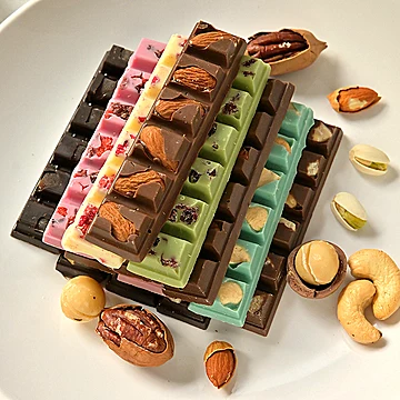 【3条装】纯可可脂坚果巧克力条榛[5元优惠券]-寻折猪