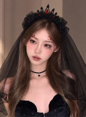 嗯嗯万圣恶魔发箍女拍照氛围感