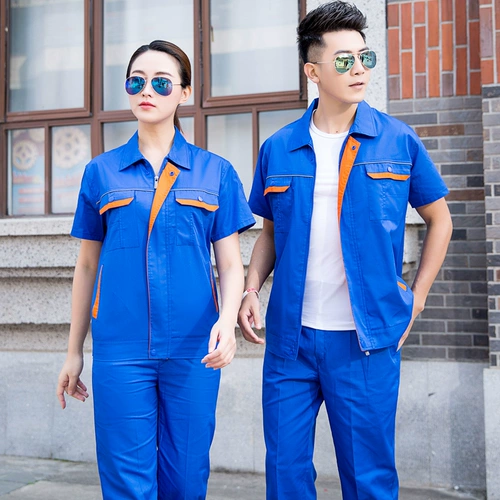 Антистатический летний комбинезон, тонкая летняя одежда, износостойкий лонгслив, короткий рукав