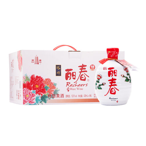 绍兴塔牌黄酒十年锦丽春酒428ml*6瓶整箱装手工冬酿花雕酒半干型 - 图3