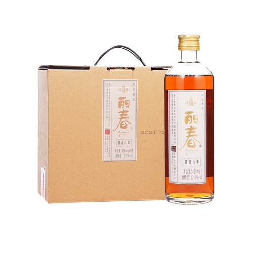 塔牌黄酒八年丽春酒418mL*6瓶装整箱绍兴花雕酒半甜型糯米黄酒 - 图3