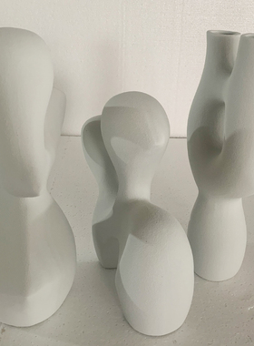 创意素烧不规则造型陶瓷样板房