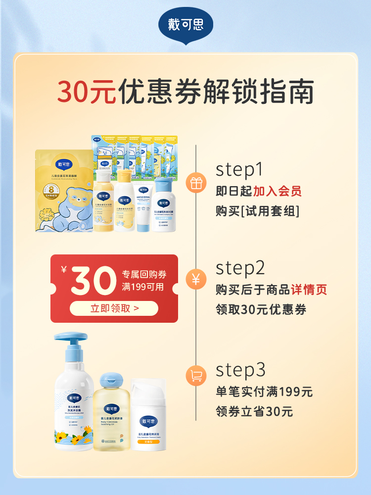 【新客新会员专享14.9元任三件加购物车付款】婴童洗护自选礼包-图0