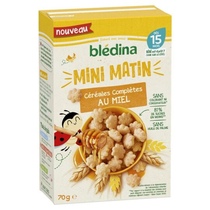 French Belleti bledina babys baby supplemented with cereal Buve wheat flakes 15 months Honey Taste Breakfast