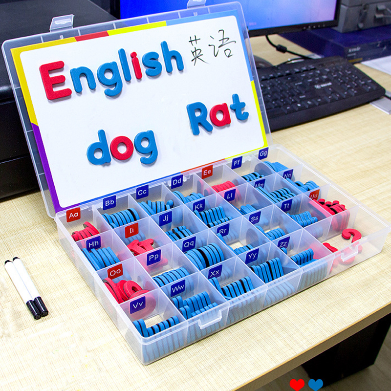 26个英文字母磁力贴儿童教具磁性黑板贴英语大小写单词数字白板贴-图2