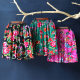 ຜ້າຝ້າຍ floral ກາງ rise ແລະ fabric floral ໄຫມ