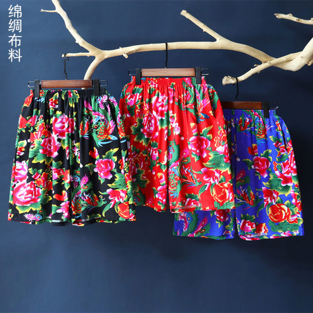 ຜ້າຝ້າຍ floral ກາງ rise ແລະ fabric floral ໄຫມ