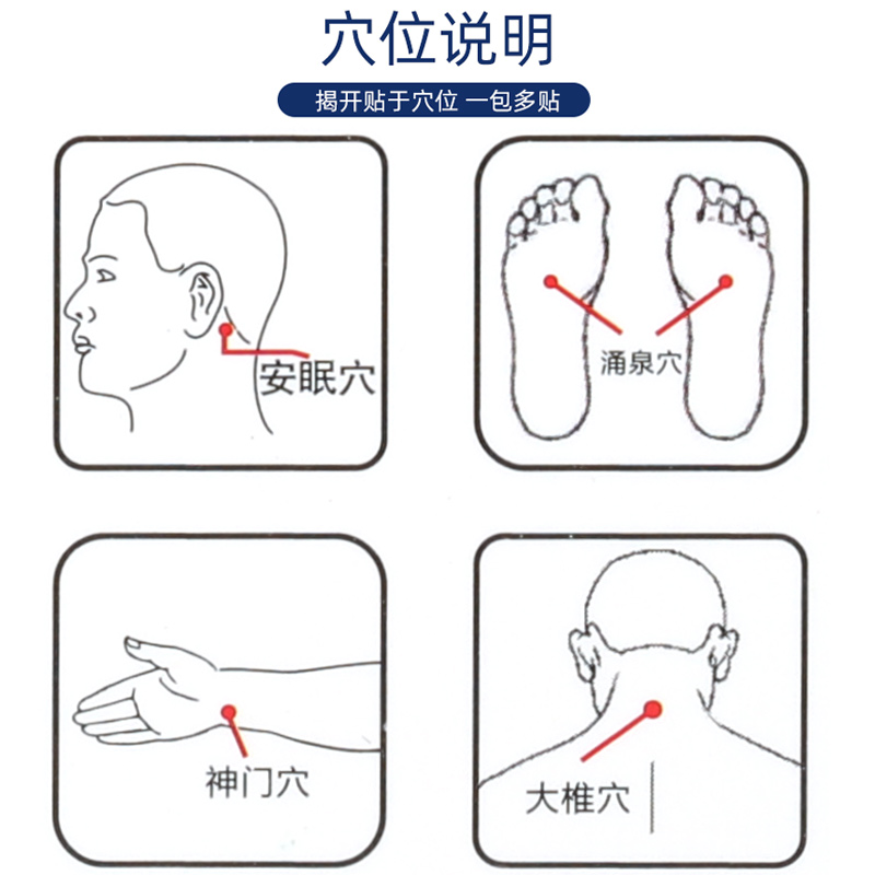 博士睡睡眠冷敷凝胶穴位压力刺激贴改善严重失眠辅助入睡SY - 图1