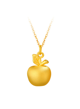 古法小苹果平安果项链