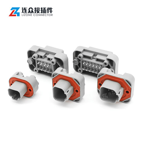 国产汽车防水连接器车载电路板针端线束护套PCB直针插座DT15-12PA - 图3