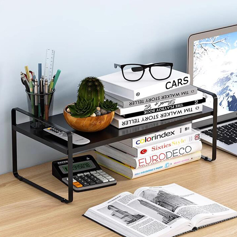 可伸缩简易书架置物架办公室桌面收纳架桌上多层书桌整理小架子,淘宝优惠券,粉丝福利购,淘宝优惠卷