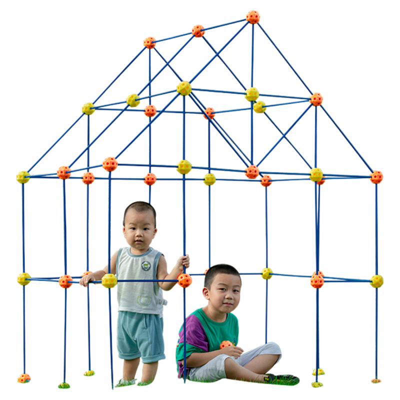 城堡拼搭建筑积木室内户外帐篷球幼儿园儿童玩具DIY STEAMFORT - 图3