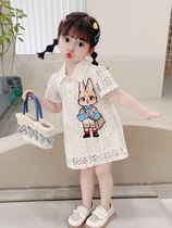 NEXT NAME BABY GIRL Dress Dress 2023 New Childrens Summer Thin Girl Summer Dress Princess Skirt Tide