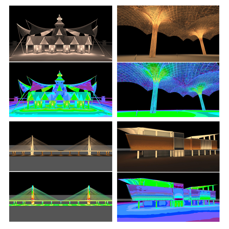 照度计算灯光模拟灯位图DIALux evo代做照明设计方案照度图模拟图 - 图2