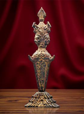 藏式普巴金刚杵铜质摆件29cm
