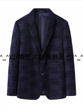 样板房衣帽间男士西装商务黑蓝灰色花格展厅拍摄软装饰品组合摆件