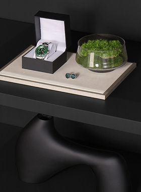 E-Pin 逸品家居软装样板房衣帽间衣柜男士绿色西服花器收纳箱摆件