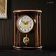 Large size new Chinese style brass solid wood living room clock