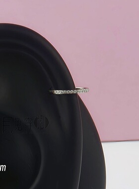F136钛合金0.8mm边镶闭口环