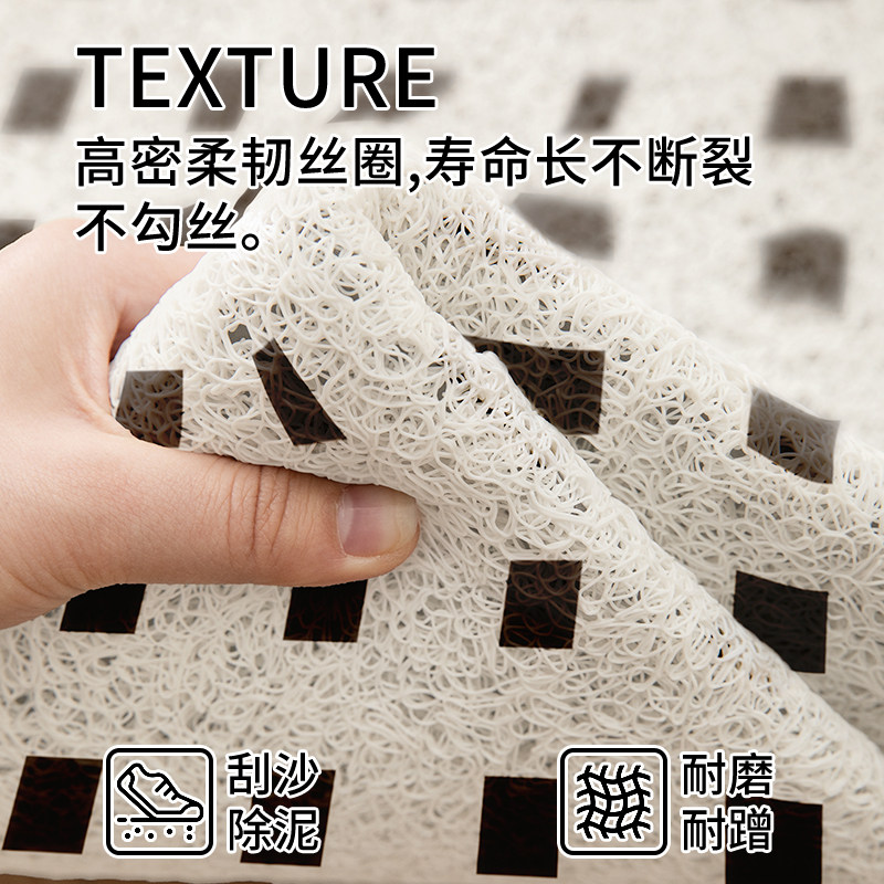 丝圈入户门地垫2026新款高级感玄关进门地毯门口防滑脚垫子可裁剪,淘宝优惠券,粉丝福利购,淘宝优惠卷