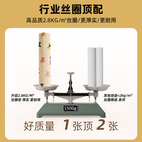 2026新款奶油风马年入户门丝圈地垫门垫高级家用门口脚垫免洗地毯 - 图3
