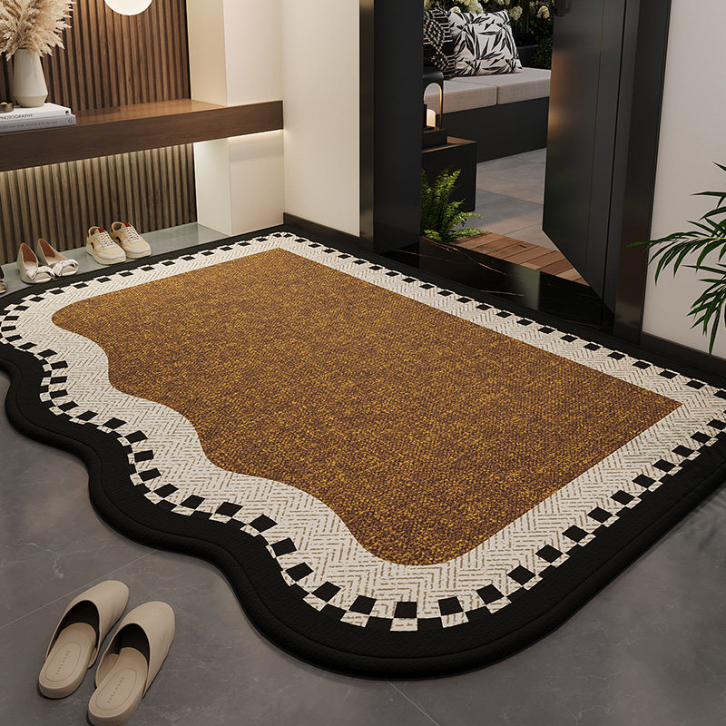 2026新款入户门地垫家用高级感金色门口防滑垫子地毯异形定制脚垫,淘宝优惠券,粉丝福利购,淘宝优惠卷