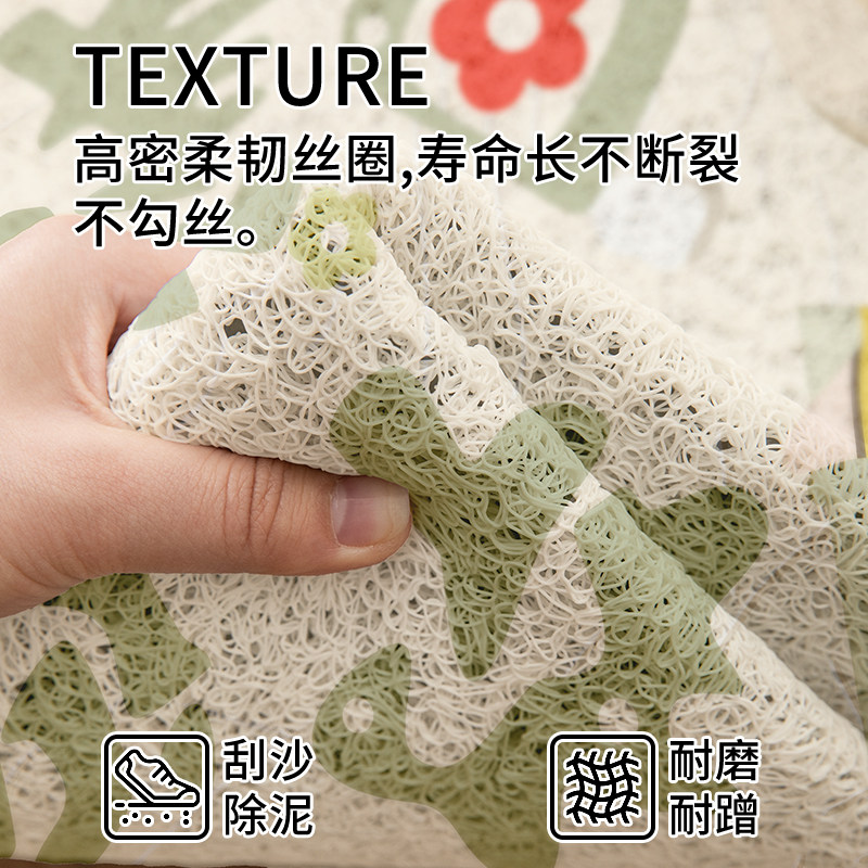 卡通入户门地垫丝圈家用进门垫脚垫大门口耐脏蹭土玄关地毯可定制,淘宝优惠券,粉丝福利购,淘宝优惠卷