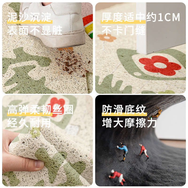 卡通入户门地垫丝圈家用进门垫脚垫大门口耐脏蹭土玄关地毯可定制,淘宝优惠券,粉丝福利购,淘宝优惠卷