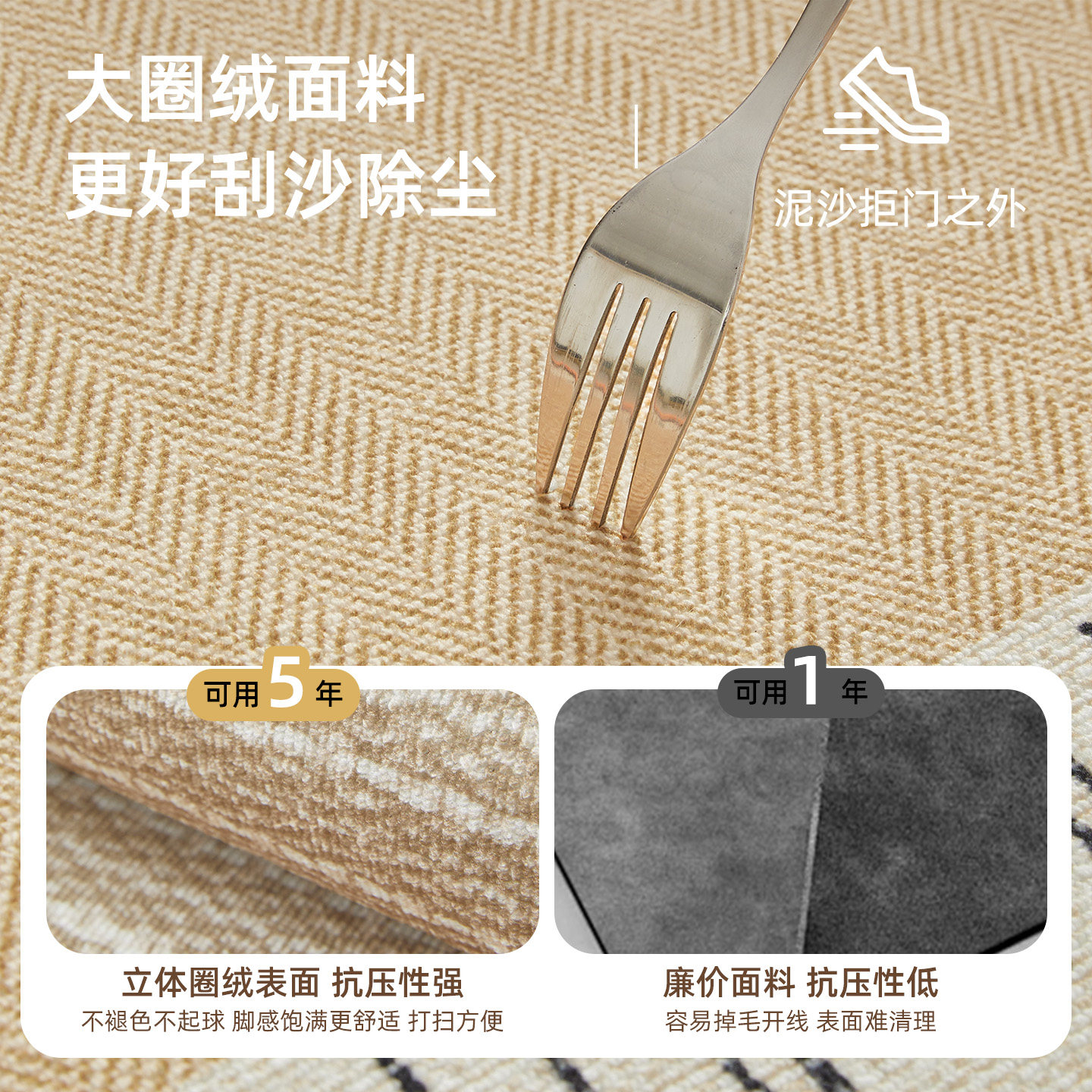 2026 new kitchen floor mats are anti-slip, oil-proof and wipeable