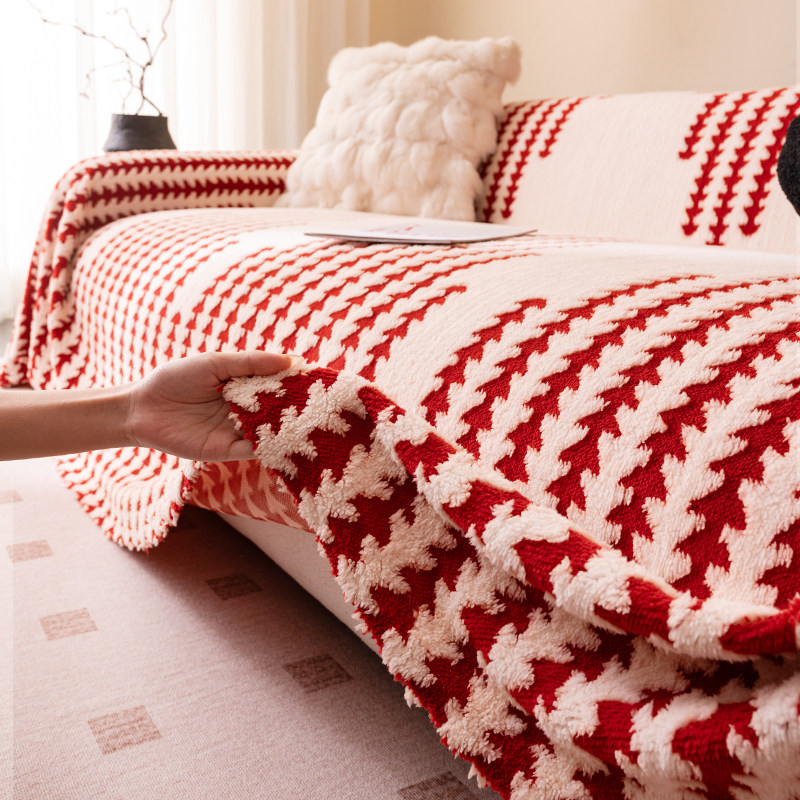 2026新款一整张全盖沙发盖布巾防猫抓坐垫冬天毛绒套罩皮沙发毯子,淘宝优惠券,粉丝福利购,淘宝优惠卷