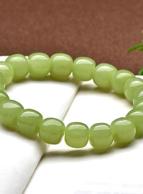 可玉可求新年礼物和田玉手链男女款玉石手串油润细腻珠宝手饰黄口