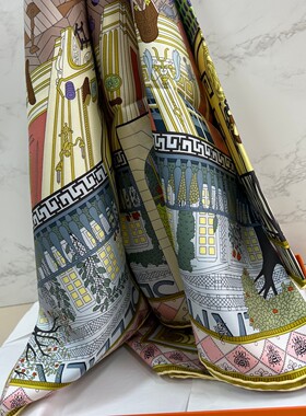 爱马仕真丝丝巾方巾桑蚕丝围巾