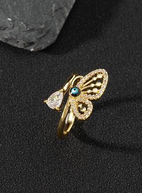 欧美滴油戒指邪恶之眼复