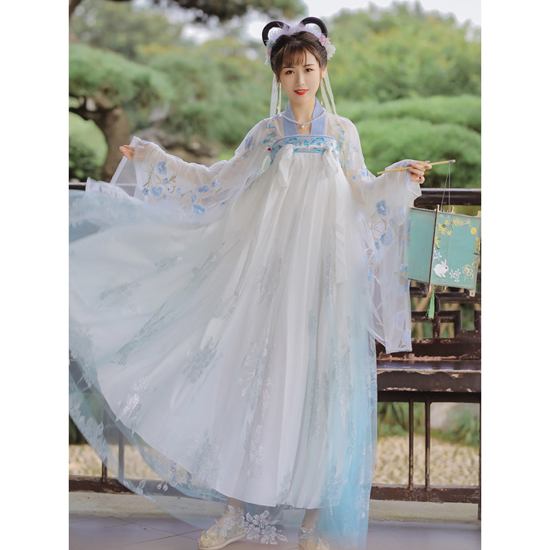 原创正品中国风齐胸齐腰襦裙汉服 安炎汉服