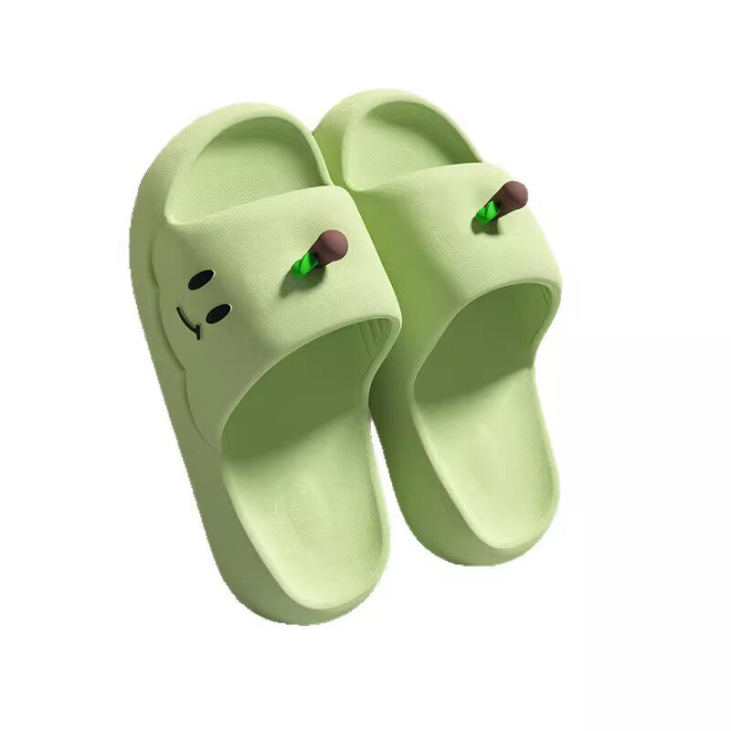 卡通苹果拖鞋夏季加厚底防滑eva材质家居家用防滑踩屎感防臭凉拖J