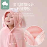 Детское банное полотенце, быстросохнущий плащ для новорожденных, детский банный халат для младенца, хорошо впитывает воду