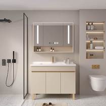 New Bath Room Cabinet Composition Ceramic Integrated Basin Modern Minima Washbasin Washbasin Toilet Wash Terrace Floor Type