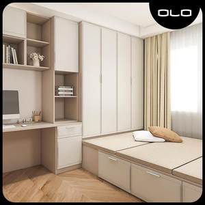 【我乐多风格榻榻米】床衣柜一体儿童房间全屋定制多功能家具组合