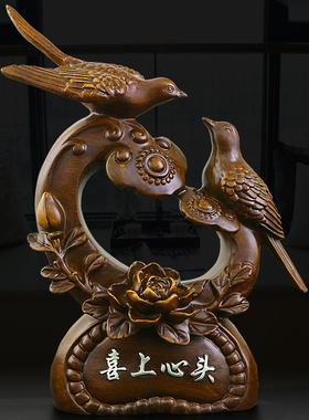 喜鹊欧式风客厅卧室结婚庆摆件