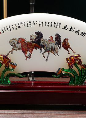 招财玄关电视柜开业礼品屏风摆件