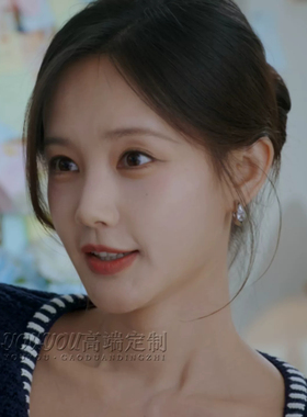 美人余梦李一桐同款耳环女小众设计感精致耳圈百搭时尚耳饰高级感