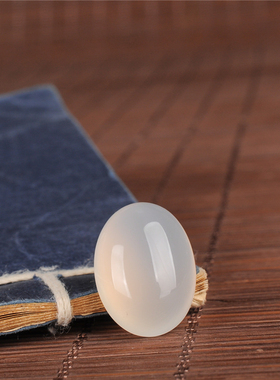 玉石时尚风戒面通透白玛瑙新品