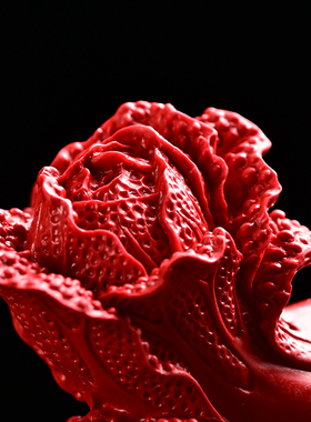 天然朱砂白菜摆件 红砂百财饰品 店铺旺财转运八方来财工艺品