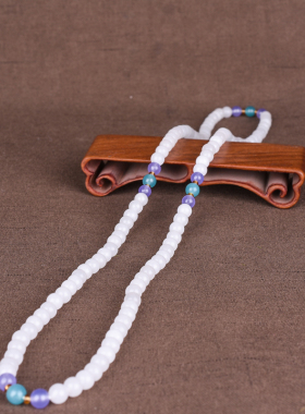 玉石匠新疆和田玉白玉项链毛衣链时尚男女款羊脂玉手串手链车挂