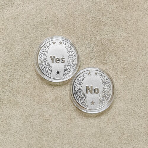 YES/NO决策币把玩幸运许愿币道具玩具创意礼品纪念币小众高级礼物 - 图2
