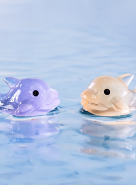 夜光迷你小海豚荧光摆件