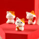 Micro landscape ornaments cute lucky cat resin crafts car center console ornaments home decoration gift dolls