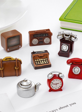 创意复古电视机收音机怀旧小物件